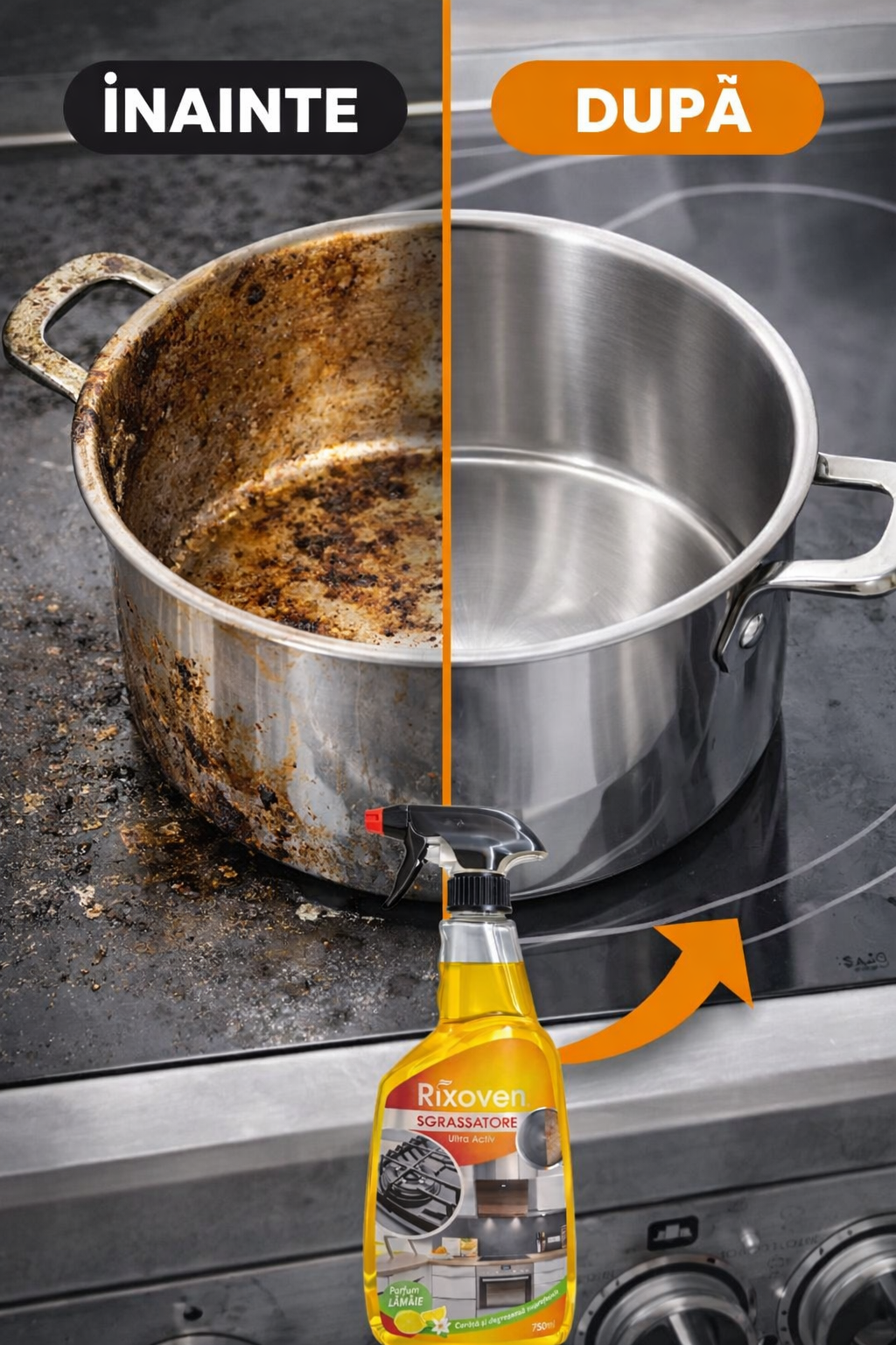 Soluție Degresantă Profesională multiple suprafețe RIXOVEN 750 ml