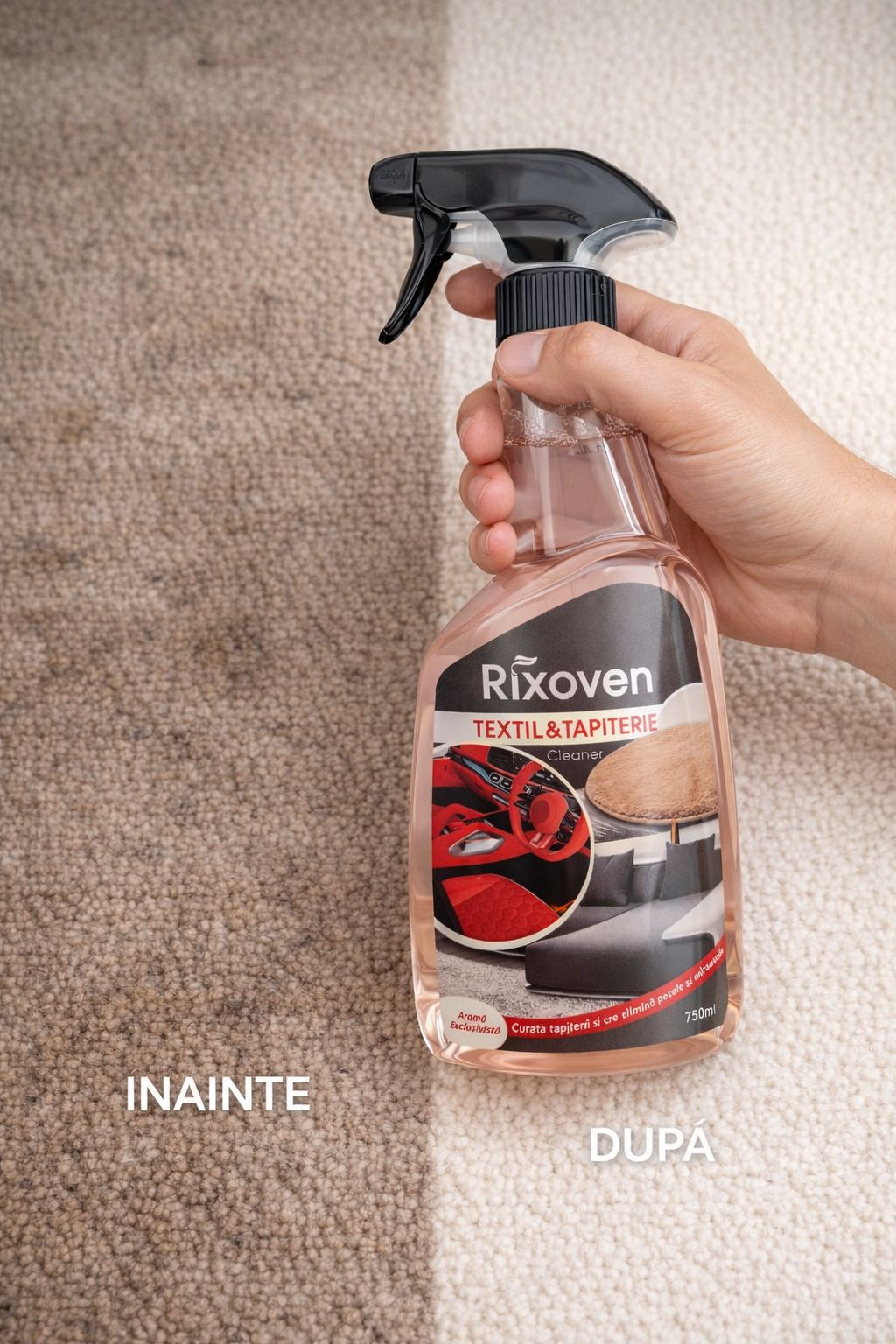 Soluție Textile & Tapițerie Profesională RIXOVEN 750 ml